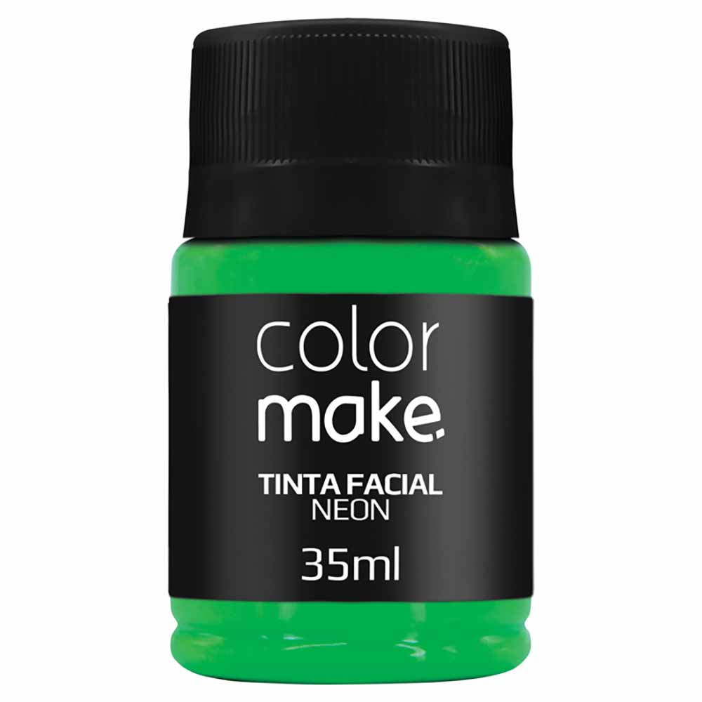 Tinta facial Neon Colormake - Com 12 unidades(6 cores sortidas)